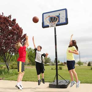 Lifetime Portable Basketball Hoop with 44 inches Impact Backboard Lifetime Portable Basketball Hoop with 44 inches Impact Backboard