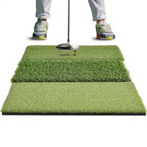 Rukket Golf Hitting Tri-Turf golf mat
