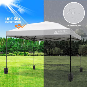 Leader Accessories Pop Up Canopy Tent 10’x10′ Canopy Instant Canopy Shelter